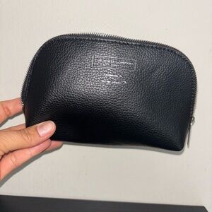 The White Company Black Toiletry Bag Smooth Finish